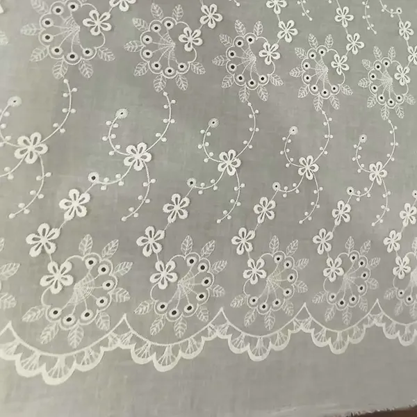 Naxışlı pambıq krujevalı kirpik parça