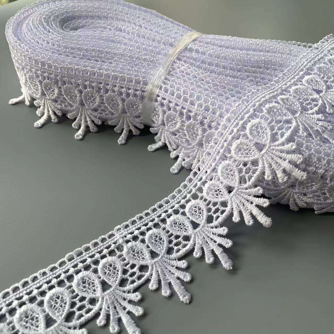 Xüsusi polyester krujeva dar naxışlı krujeva trim çox rəng
