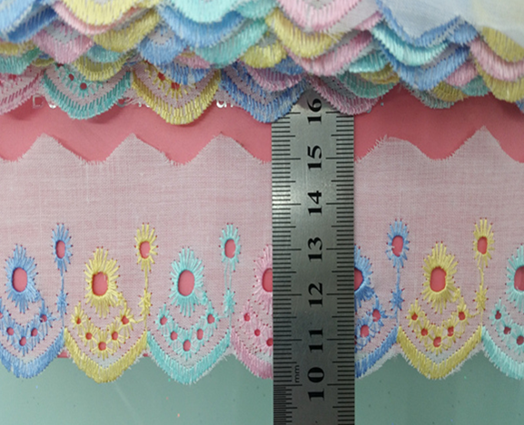 2018 Hot Sale Embroidery Trimming TC Lace for Woman Dress