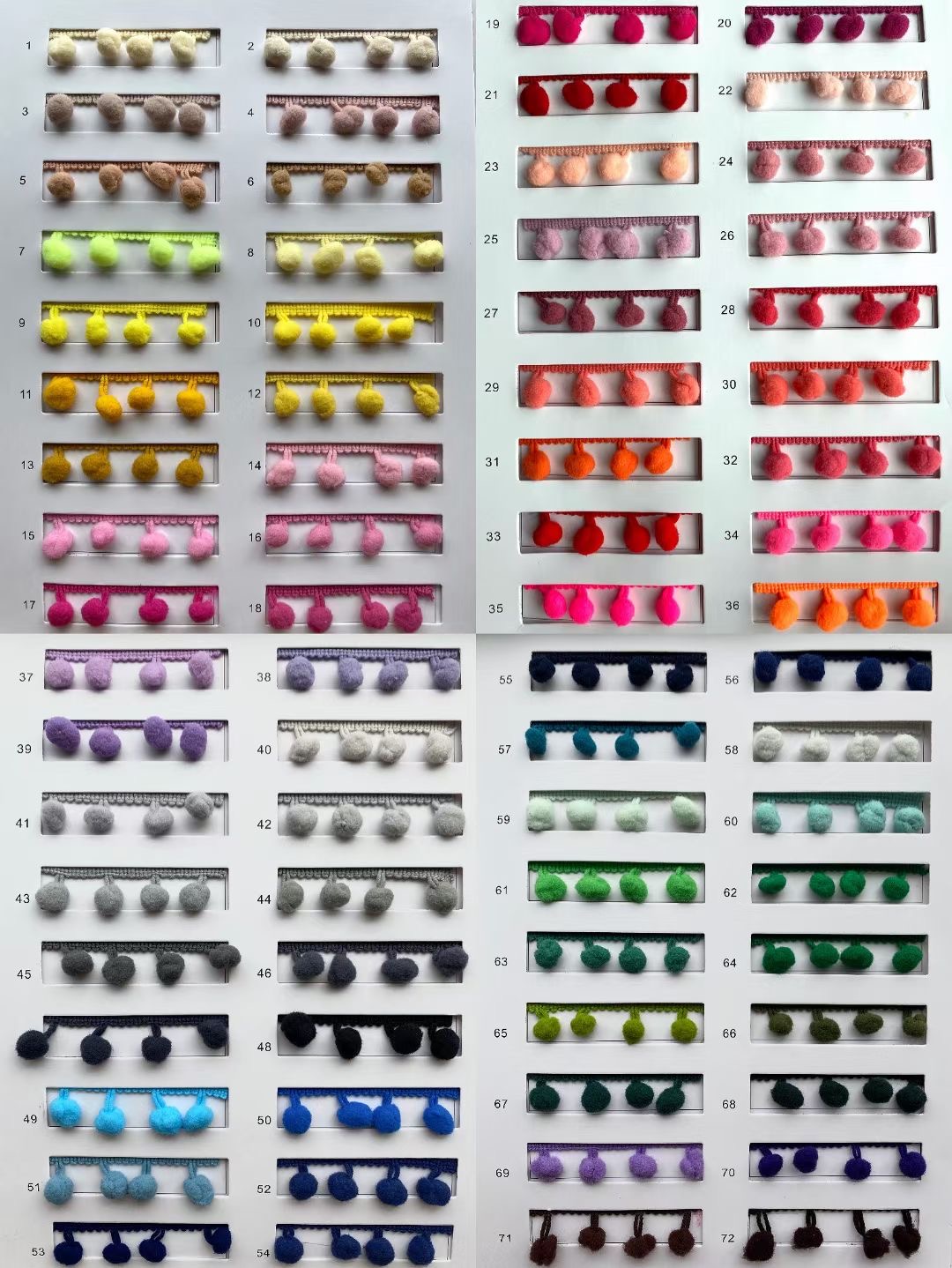 Multi Colors Ball Lace Decorative Tassel Design POM POM Trim