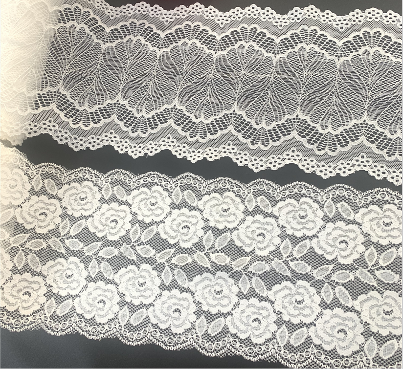 İsti Satış Fancy Nylon Spandex Krujeva Stretch Krujeve Krujeva Krujevy Krujevy Alt paltarları və Alt paltarları üçün elastik krujeva